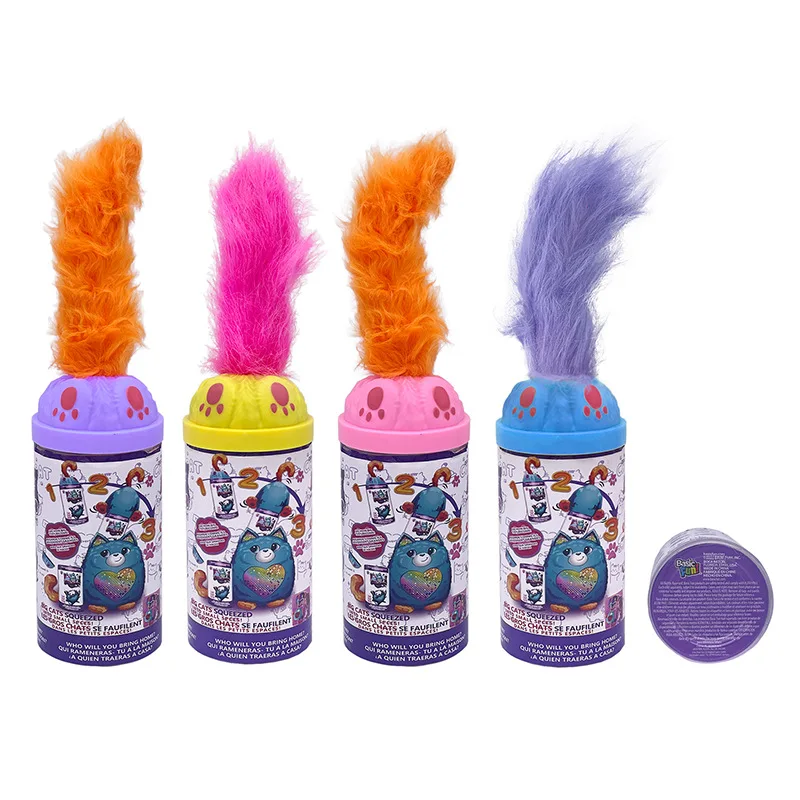 Cross-Border New Warped Tail Cat Plush Doll Animal Wholesale Toys Plastic Cat Pendant Doll Gift