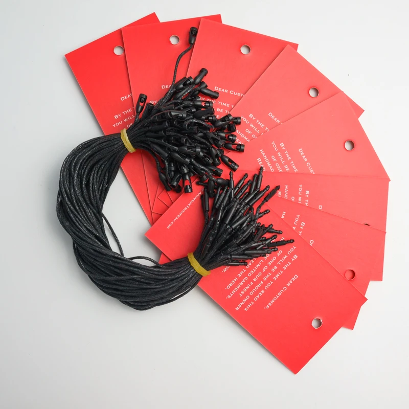 GRS certificate plastic garment nylon hang tag string cords plastic snap locks pin