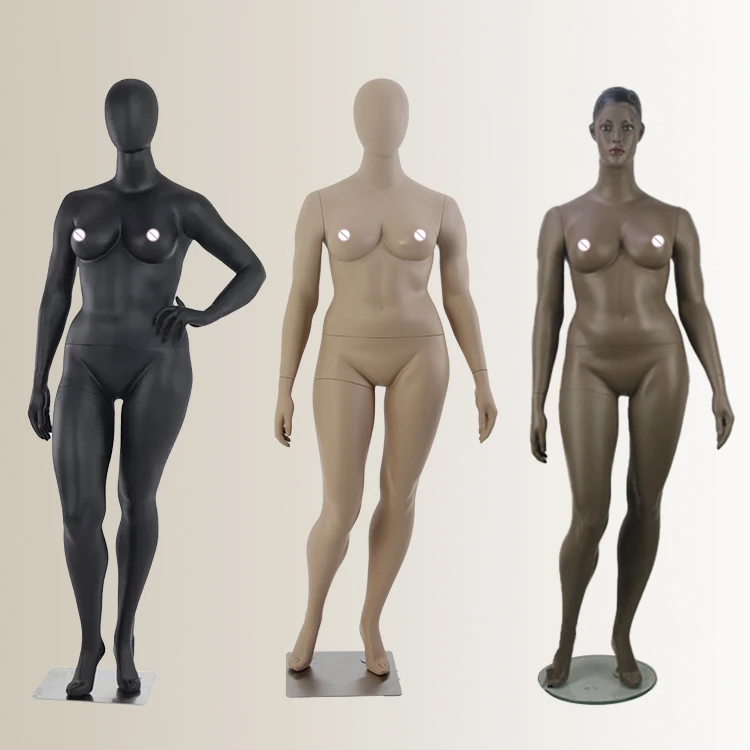 Full body and half body plus size mannequin fiberglass mannequin