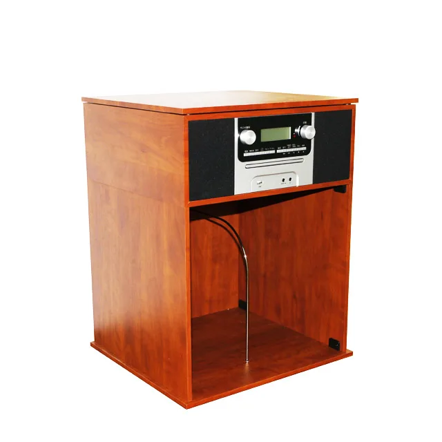 Vintage Classic wooden Gramophone with Turntable Player CD Pleayer AM/FM Radio