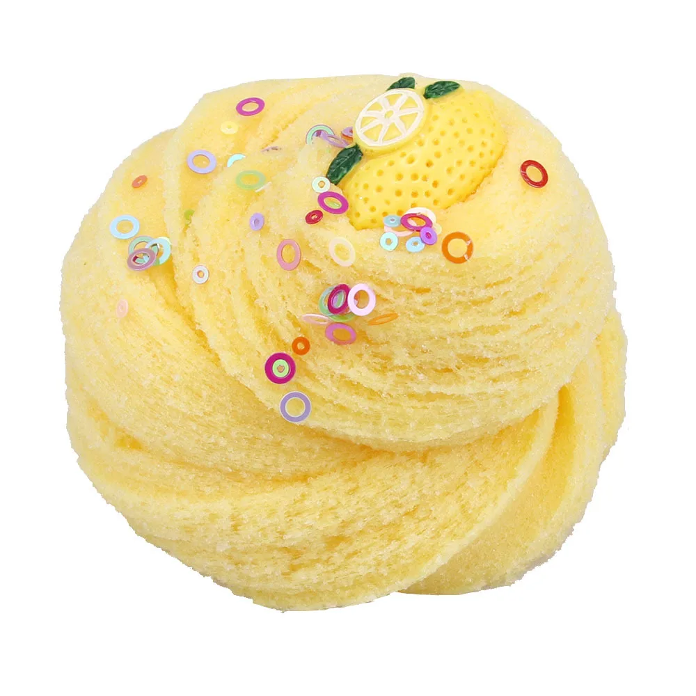 Wholesale New Product Educational Toy Cup Cake Clay Fluffy Slime Cotton Silk Mud Fluffy Slime Toys For Child