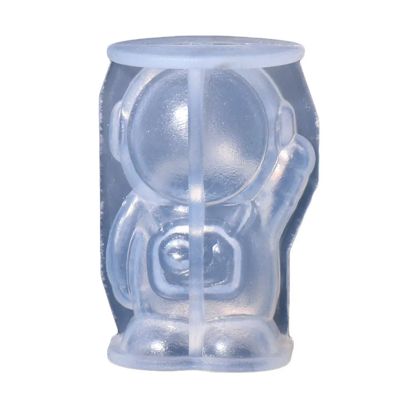 Wholesale Cheap 3D Spaceman Silicone Ice Cube Tray Mold Cute Ice Mold for Ice Coffee Juice Beverages Drink Soap