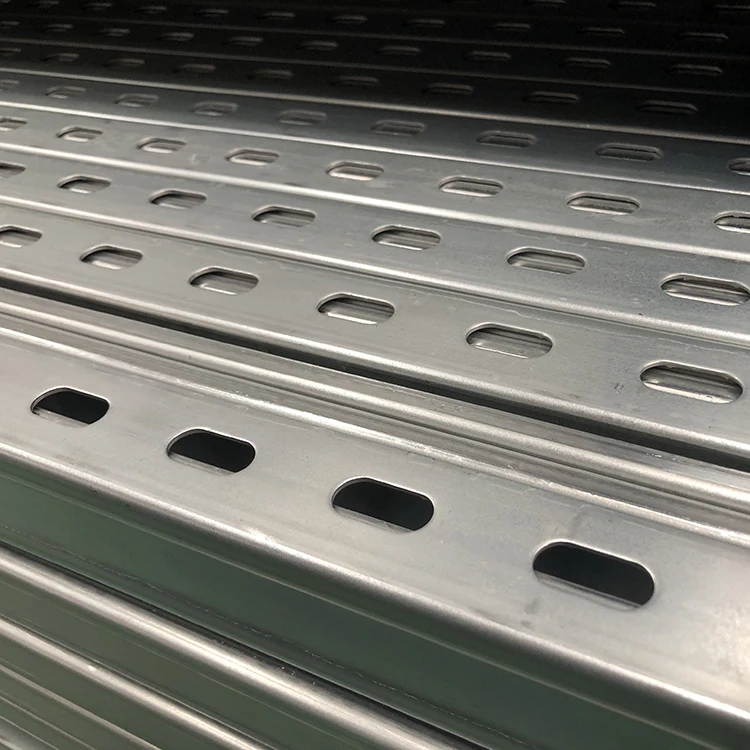 Galvanized Slotted Unistrut Channel with Reinforcement Bar