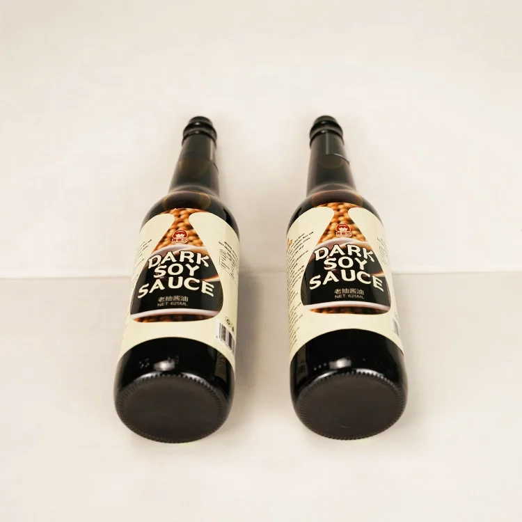 625 ml Natural Fermented Dark Seasoning Muslim World Wholesale Traditional Brewed Halal Condiments Master Best Sticky Soy Sauce