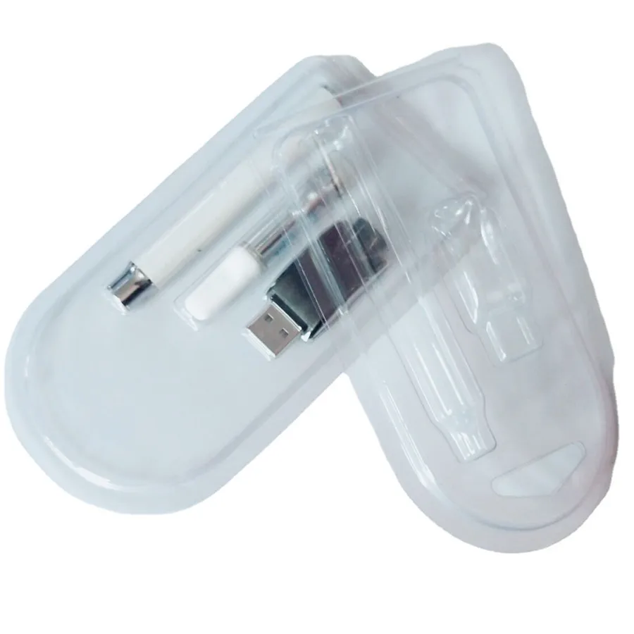 Clear PVC plastic blister clamshell packaging box for atomizer vape cartridges