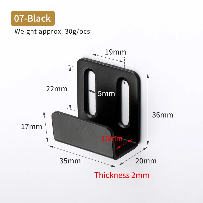 Tile Hanger Stainless Steel Wall Tile Bracket Black Tile Wall Display Wall Hook Hanger Brackets