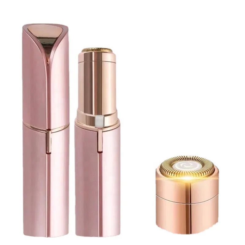 2024 Portable Battery Recarghable Electric Lipstick Style Shaver Pen Epilator Facial Hairs Remover