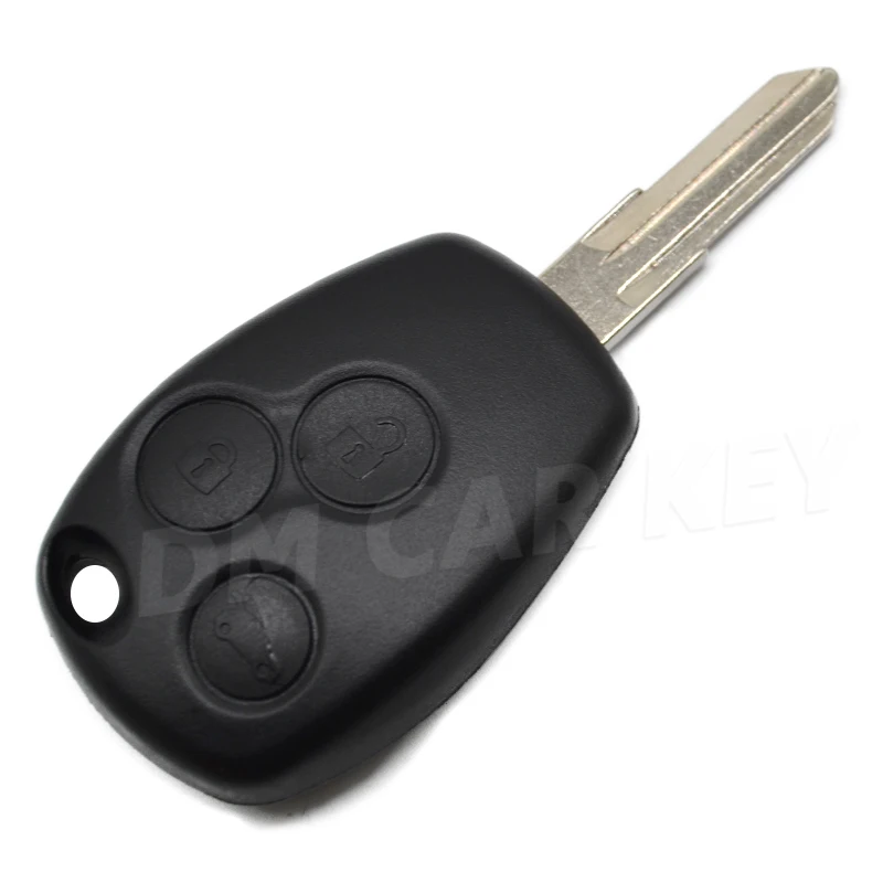 DMKEY Car key case shell 2/3button for Renault Megane Clio Logan Sandero Duster Master Fluence remote fob replacement