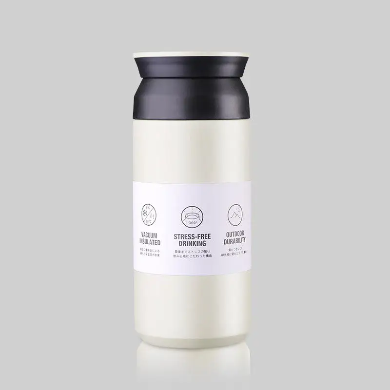 12Oz/17Oz Double Wall Insulation Travel Tumbler Coffee Cup Stainless Steel Water Bottle Japanese Food Jar Thermos