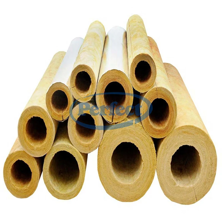Insulation Rock Wool Pipe Industrial Acoustic Material for tube Heat Insulation