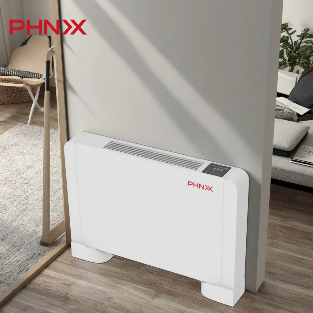 Phnix 125mm Ultra-Thin Water Fan Coil Unit Electric Powered for House Heating & Cooling OEM/ODM Customization for Hotels