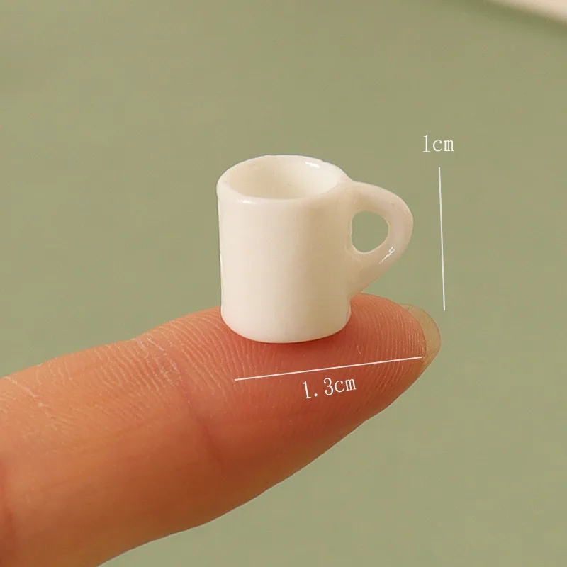 1/12 Scale Doll House Kitchen Accessory Dining Table Furniture Decoration Miniature Plate Multi style Tableware Dish