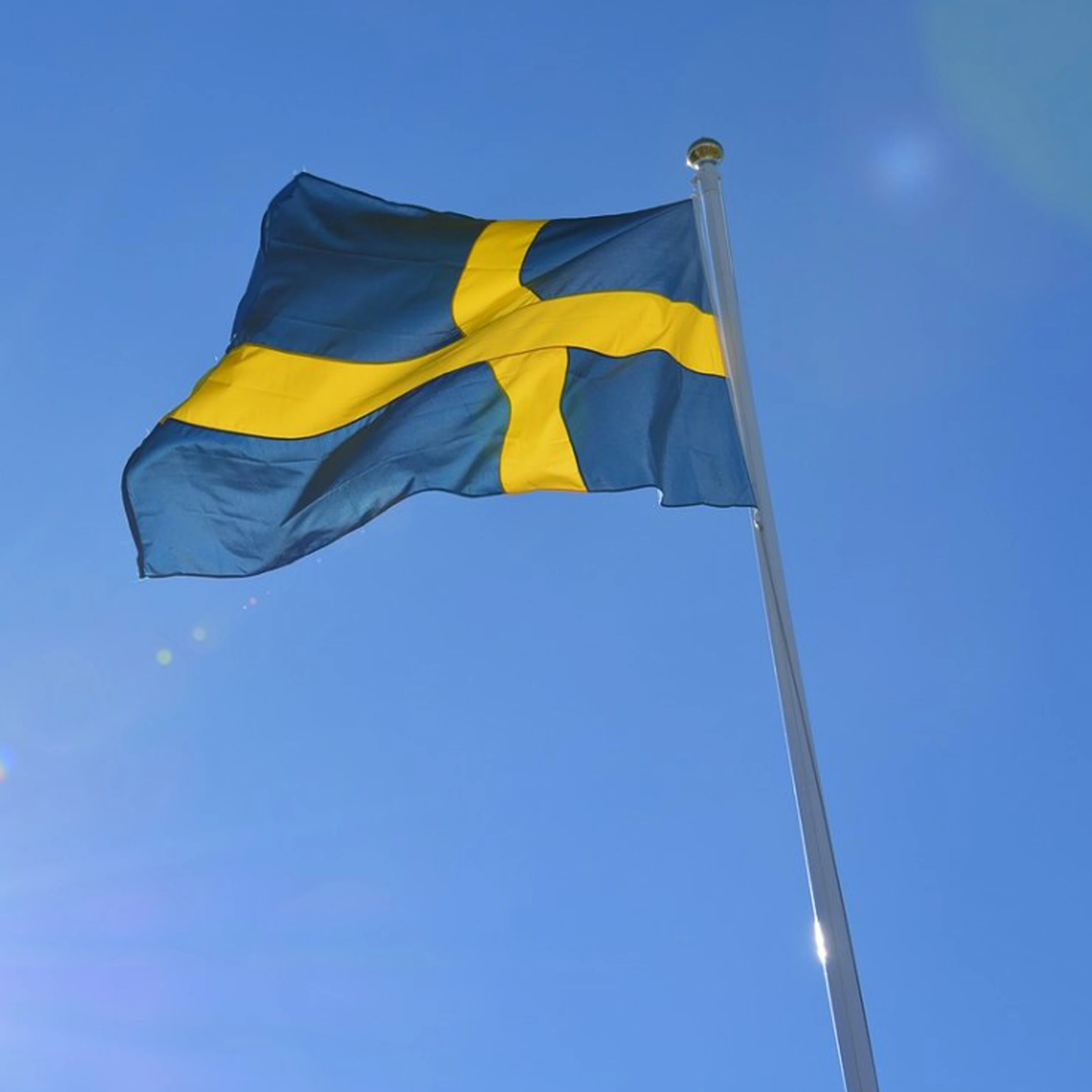 Custom Flag of Sweden Unique Design Hand Sewn Nylon Flag High Quality Materials Size - 3x5 Ft 90x150 cm