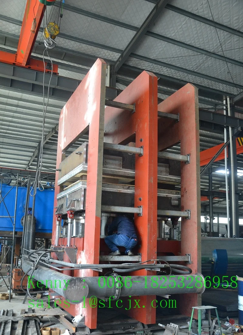 Automobile Rubber Mat Forming Machine / Car Mat Rubber Vulcanizing Press with Dependable Performance