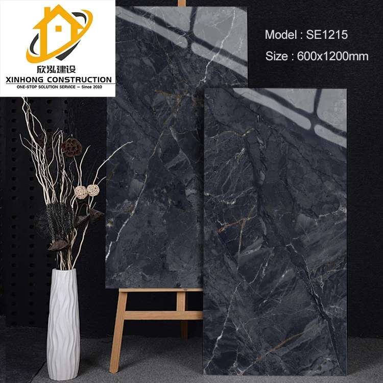 factory glazed ceramic floor marble glossy tile slab sintered stone