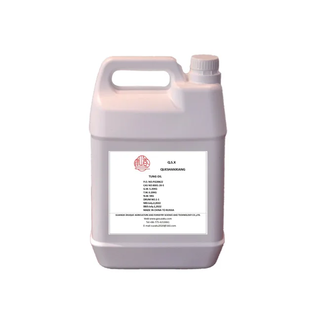 Factory delivery Tung oil 5KG bottle for wood painting