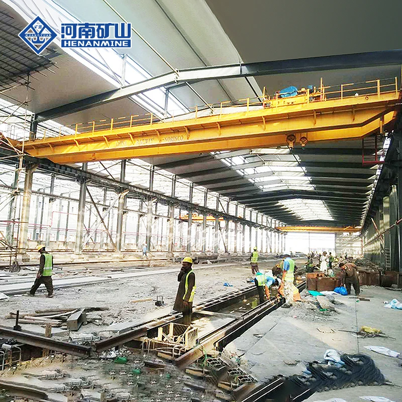 Henan Mine Electric Double Girder Bridge Crane 15 ton with CE ISO Certification