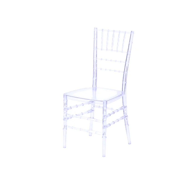 
Fashion Banquet Hotel Event Wedding Outdoor Stacking Transparent Dining Chair Tiffany Clear Acrylic Crystal Chiavari Chairs 