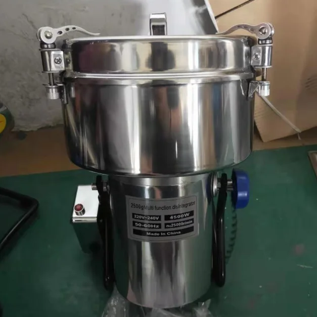Heavy Duty Professional Commercial Powder Grinder 2kg/h Running Noise Less Small Scale Portable Wheat Flour Home Type
