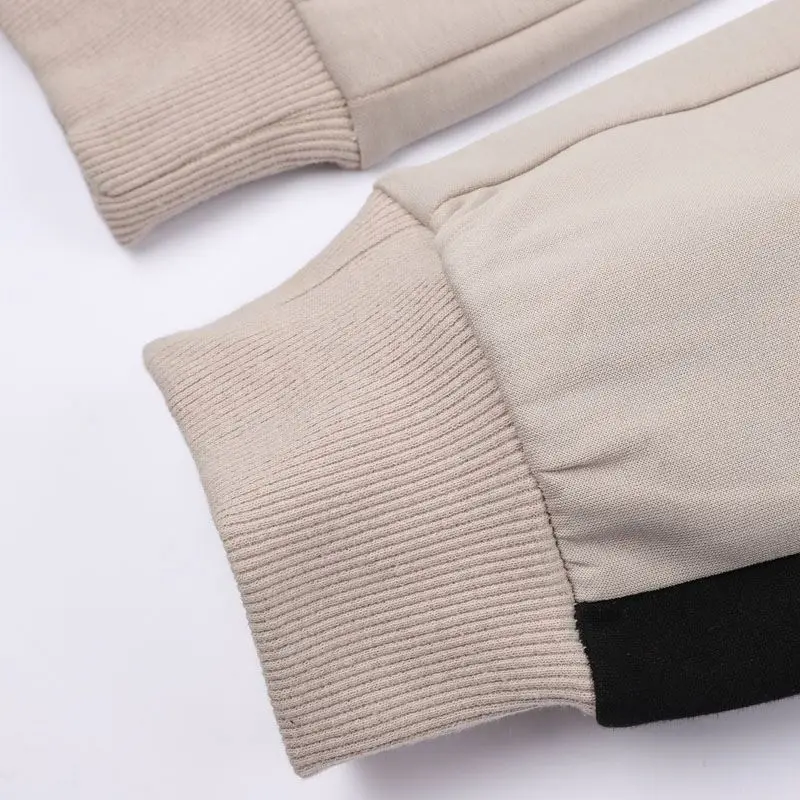 Black Stitching Personality Decoration Cargo Jogger Trackpants Golf Pants