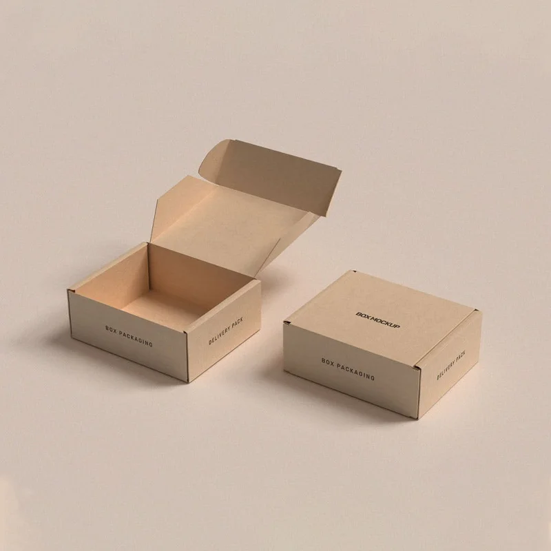 Factory Manufacture Recycled Custom Design Logo Foldable Kraft Paper Mug Set Gift Box Packaging Corrugated Coffee Mailer Box