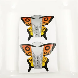 2022 Hot Selling Butterfly Manicure Tools PVC Paper Nail Gel Extend Forms Private Label Clear Nail Holder