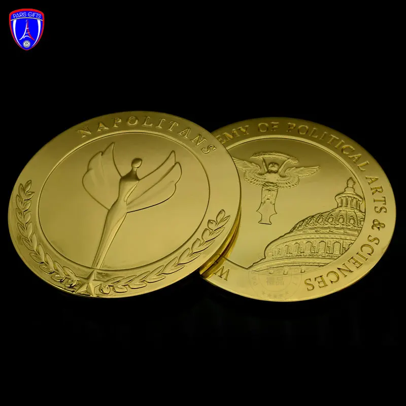 American religious commemorative shiny coin hydraulic coin engrave with angel design