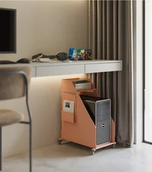 computer tray storage rack move  Bedside Table Bedside Nightstand Side Table for home  Corner Table