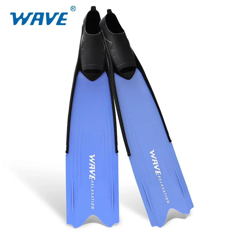 WAVE Professional use soft long blade has better driving force under water free diving fins
