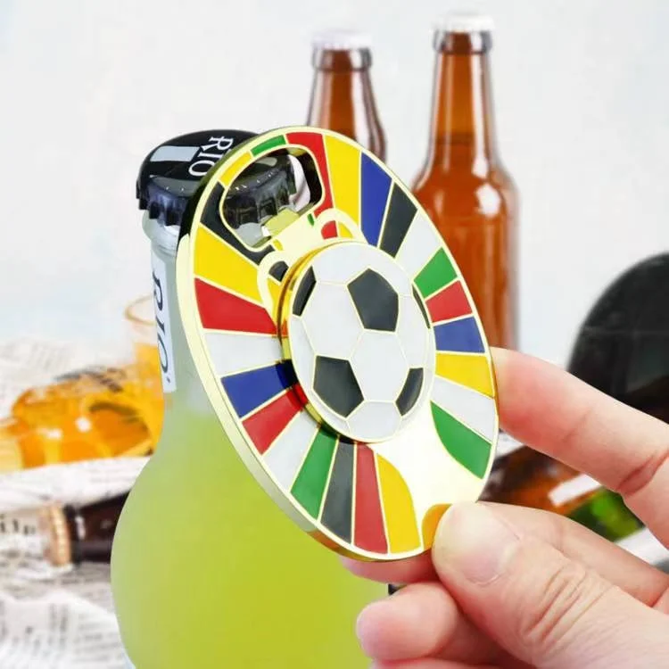 Europe Football Fans Great Event Souvenir Gift Multi Function Metal Alloy Refrigerator Magnet Stickers Bottle Opener Soccer