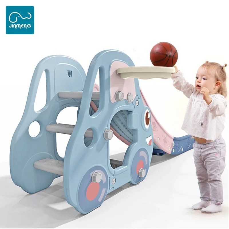 Цветные пластиковые детские комнатные пластиковые качели и горки