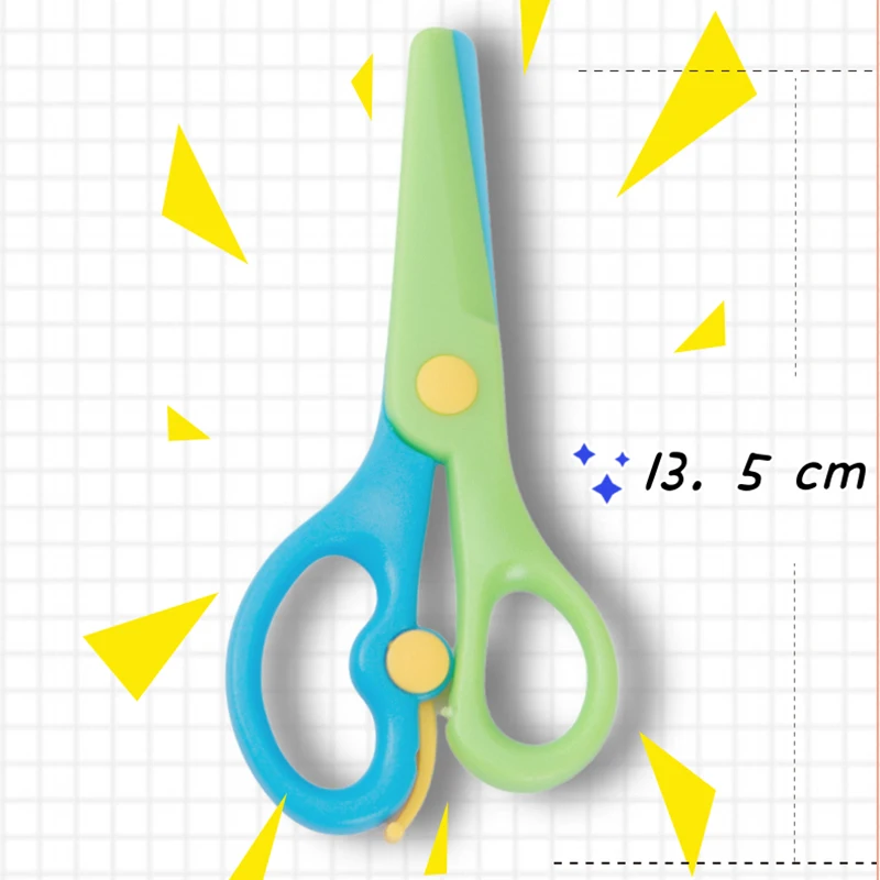 DIY Kids Stationery Scissors Diary Handmade Pinking Shear for Scrapbook Photo Album Paper Key Craft Children