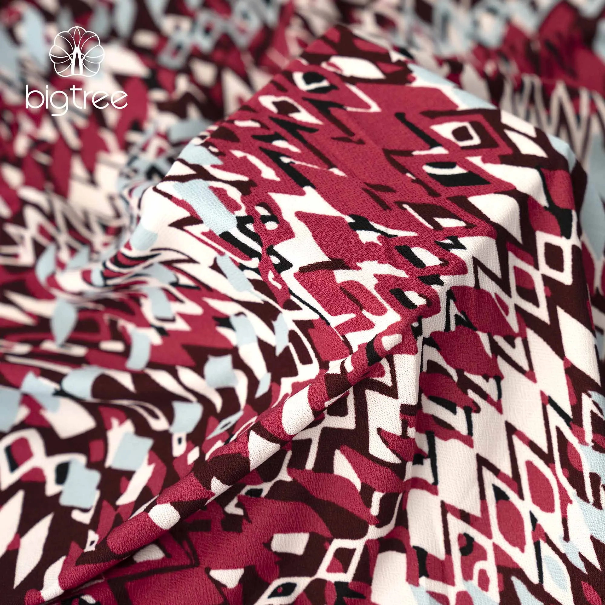 Wholesale  printed knitted blouse skirt  96% polyester 4%Spandex fabric