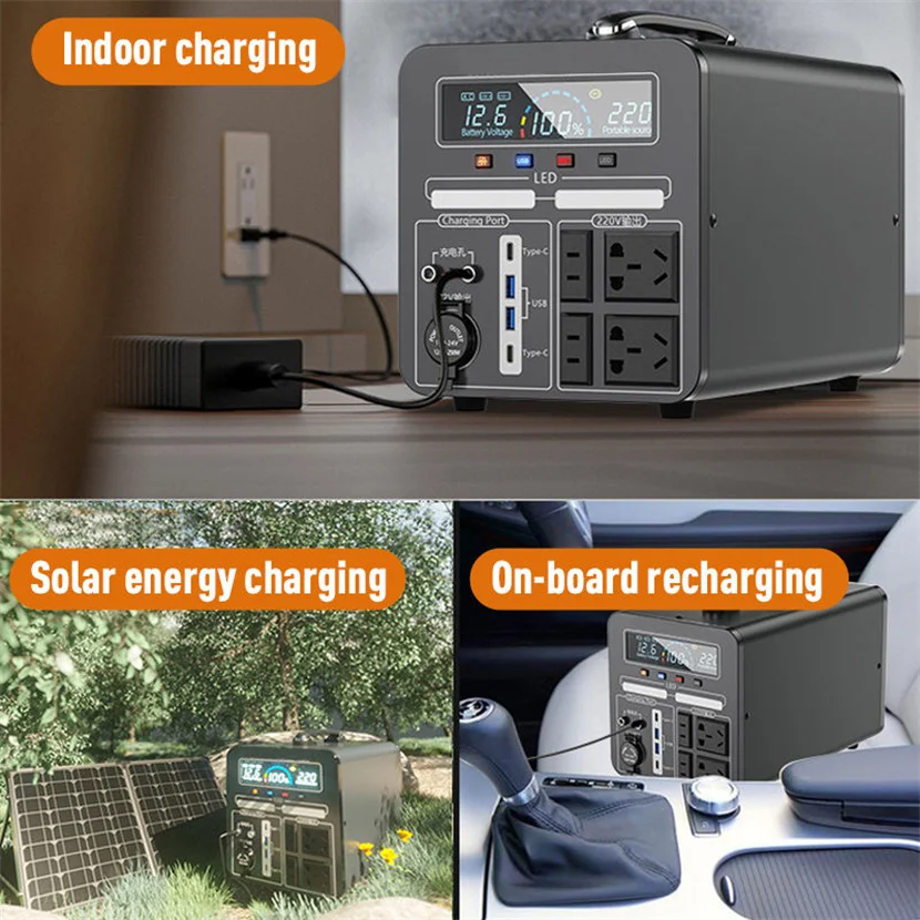 Portable Power Station 780Wh Power Multiple DevicesRecharge 0-80% Within 1 Hourfor Camping RV Outdoor