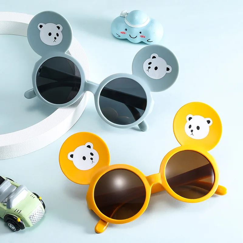 Лидер продаж оптовая продажа Роскошные Ретро lentes de sol милые круглые Мультяшные UV400 детские солнцезащитные очки 2023 для детей