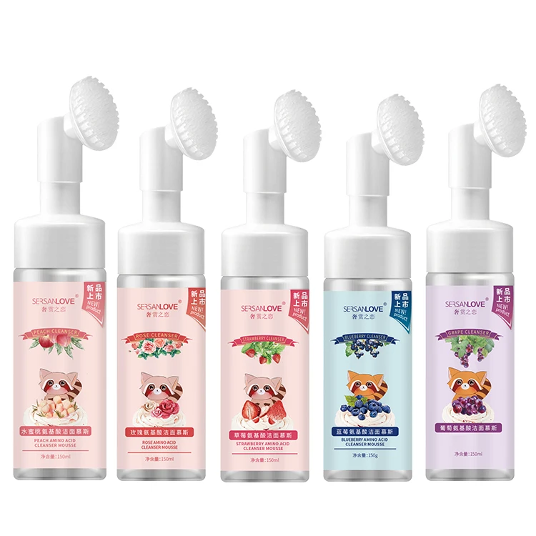 Private label whitening face wash acne organic tea tree custom foaming milk face wash cleansing mousse face cleanser