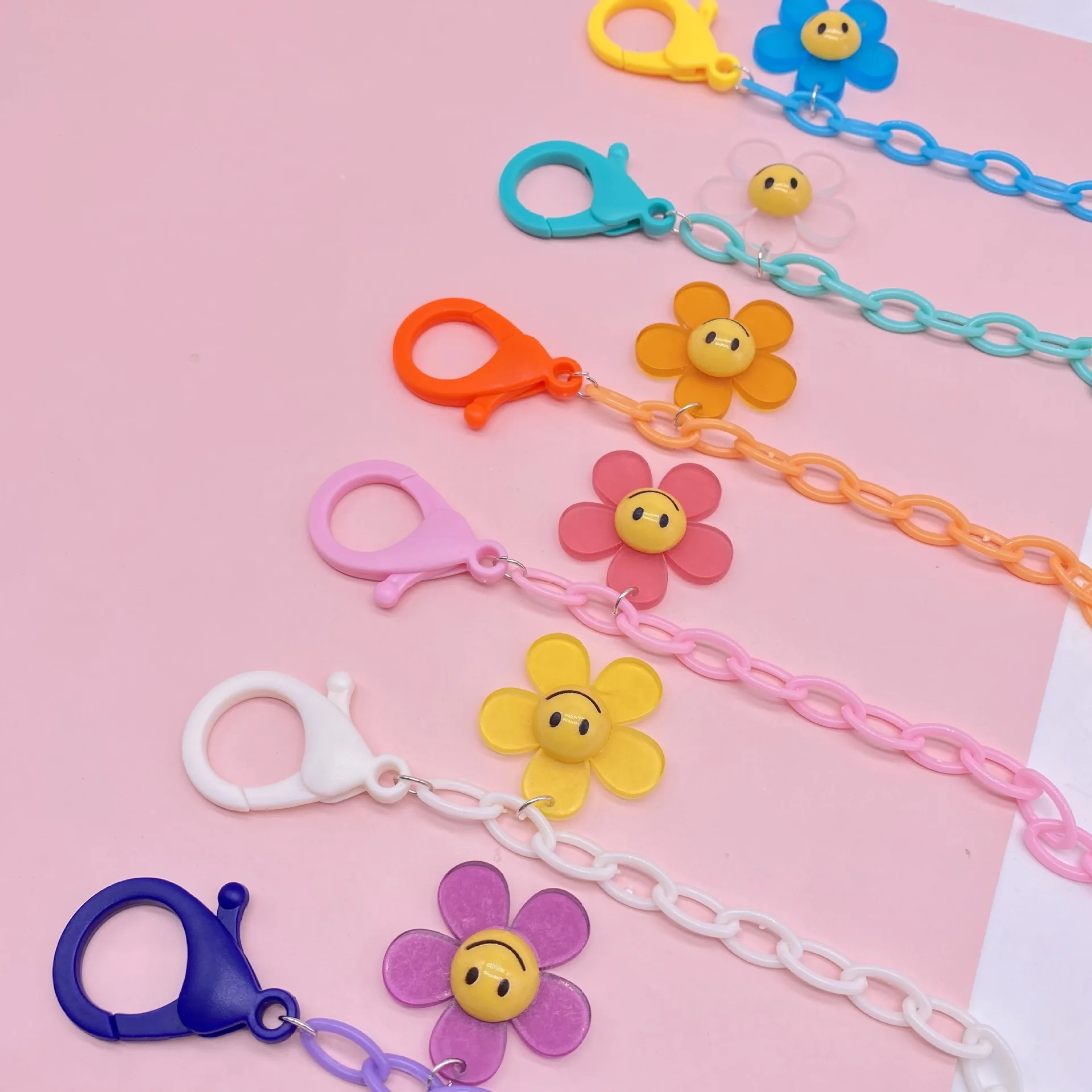 New 6 Colors Anti-lost Face Cover Lanyard Adjustable Smily Mask Chain for Women Neck Chain Glasses Strap Necklace Strap Holder