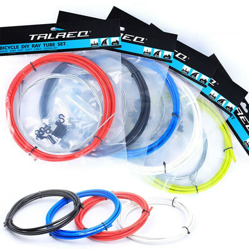 Bicycle Shift Cable 4mm Mountain Bike 5mm Brake Shift Housing Line Pipe Colorful Shift Wire Line Bicycle Brake Cables