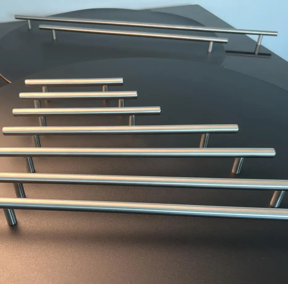 furniture hardware feature product stainless steel furniture cabinet T bar solid metal door handle