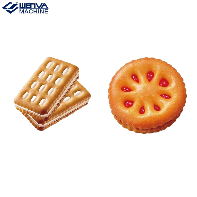 Автоматическая машина для производства и упаковки сэндвич-печенья/машина сэндвич-упаковки печенья