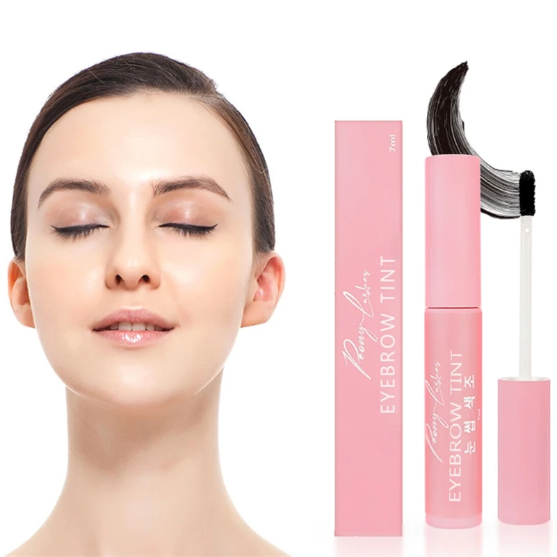 Custom Lasts 10 days Premixed Eyebrow Tint Semi Permanent Gel Waterproof Liquid Stain Eyebrow Dye Henna Brow Tint