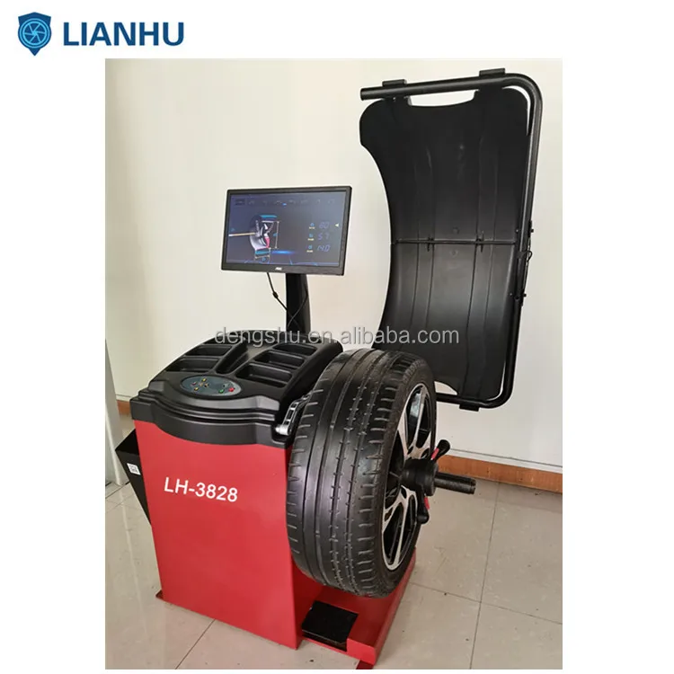 automatic stop  LCD Wheel balancer with laser for tire repair