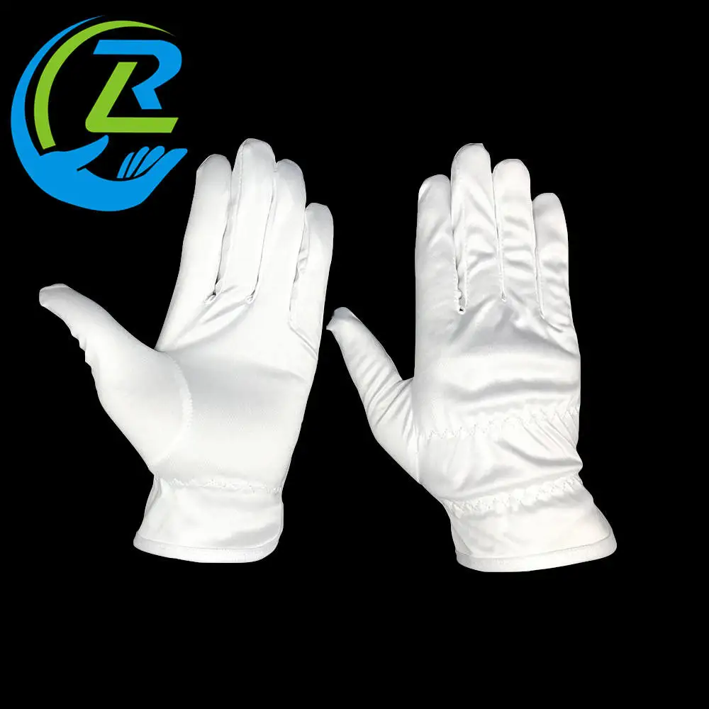 White Jewelry Microfiber Watches Use Polishing Coin Silver Inspection Art Camera Books Elastic Gloves