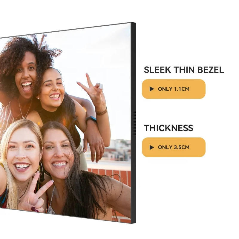 LCD Display OEM TFT Screen 50inch Indoor 65inch Frameless Highlight LCD Digital Signage For Retailing Window Display