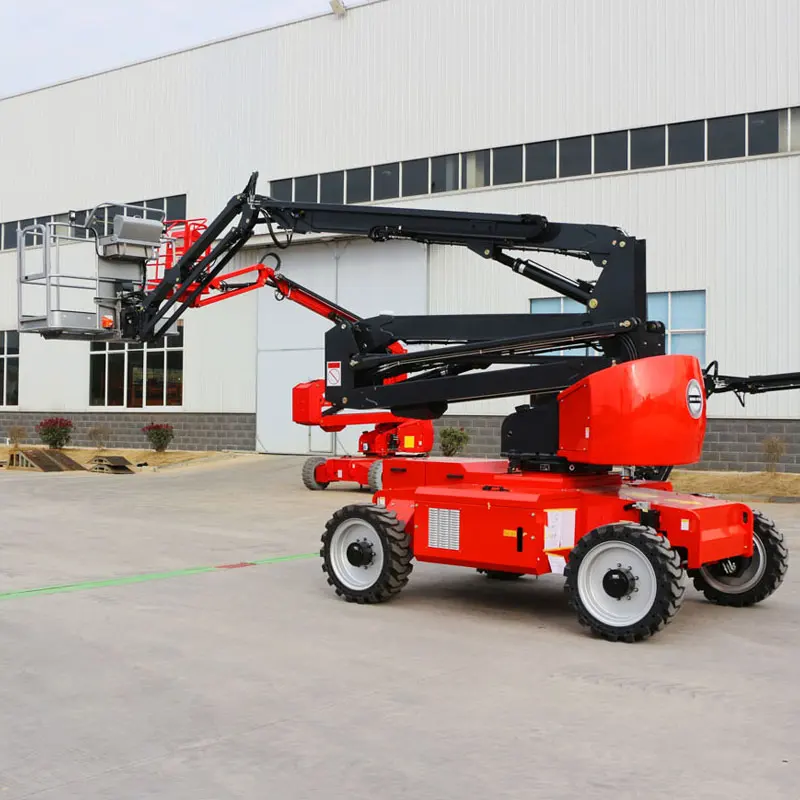 14m 16m 18m Self Propelled Articulated Boom Lift Aerial Work Platform boom lift