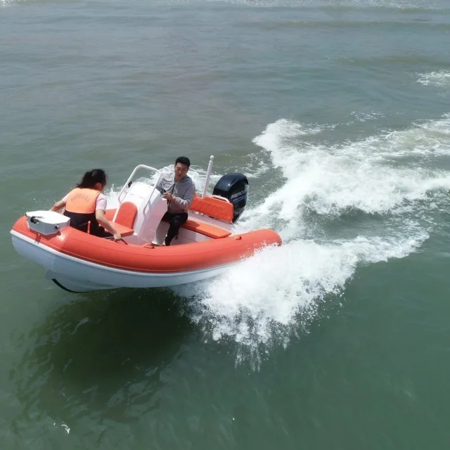 Luxury Italy Aluminum  420 Orca Hypalon/PVC RIB Boat 10 capacity