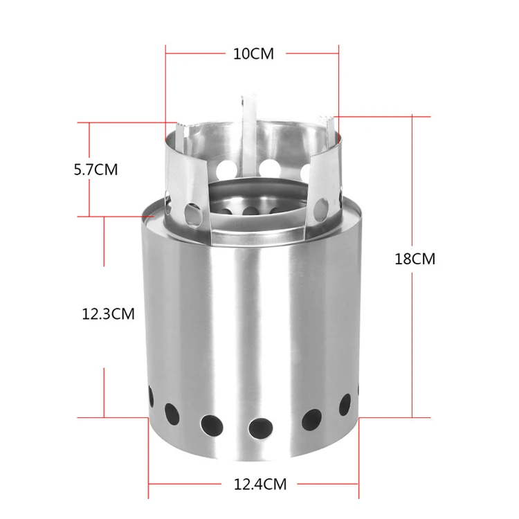 Camp Stove Lite Portable Camping Hiking Stove Powerful Efficient Wood Burning and Low Smoke Compact Size Rocket Stove