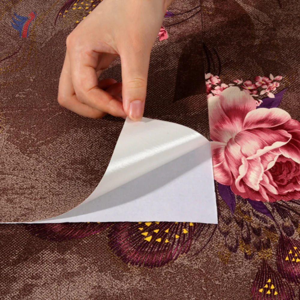 Jinyi waterproof wooden marble floral pattern design peel and stick adhesive sheet pvc vinyl contact wall paper wallpaper