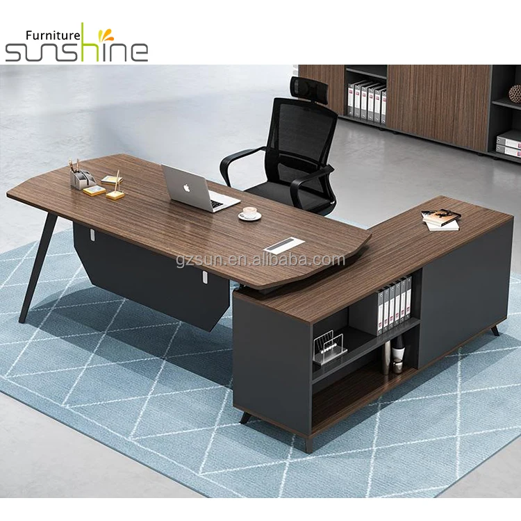 High Quality Executive Office Desk Wear-resisting Melamine Chairman Executive Office Furniture Desk Customized Wood Style