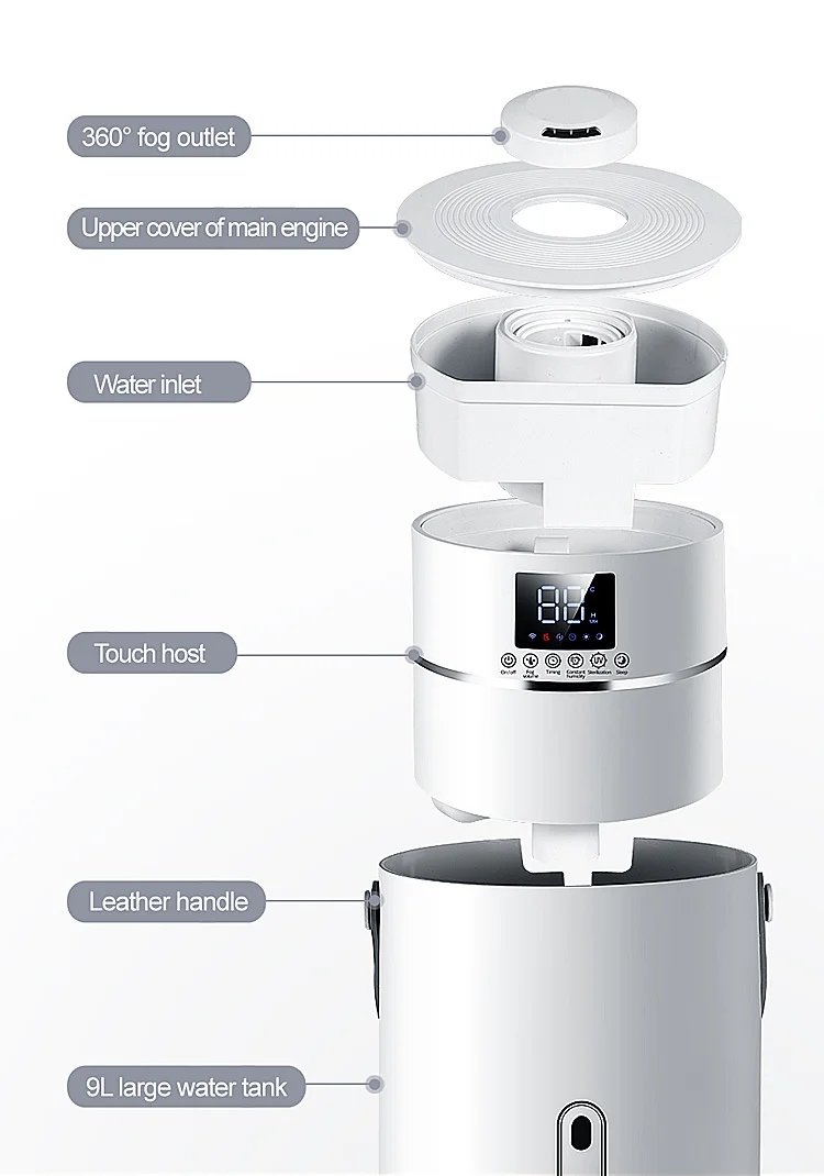 h2o diffuser bottle industry air humidifier ultrasonic parts cactus ultrasonic